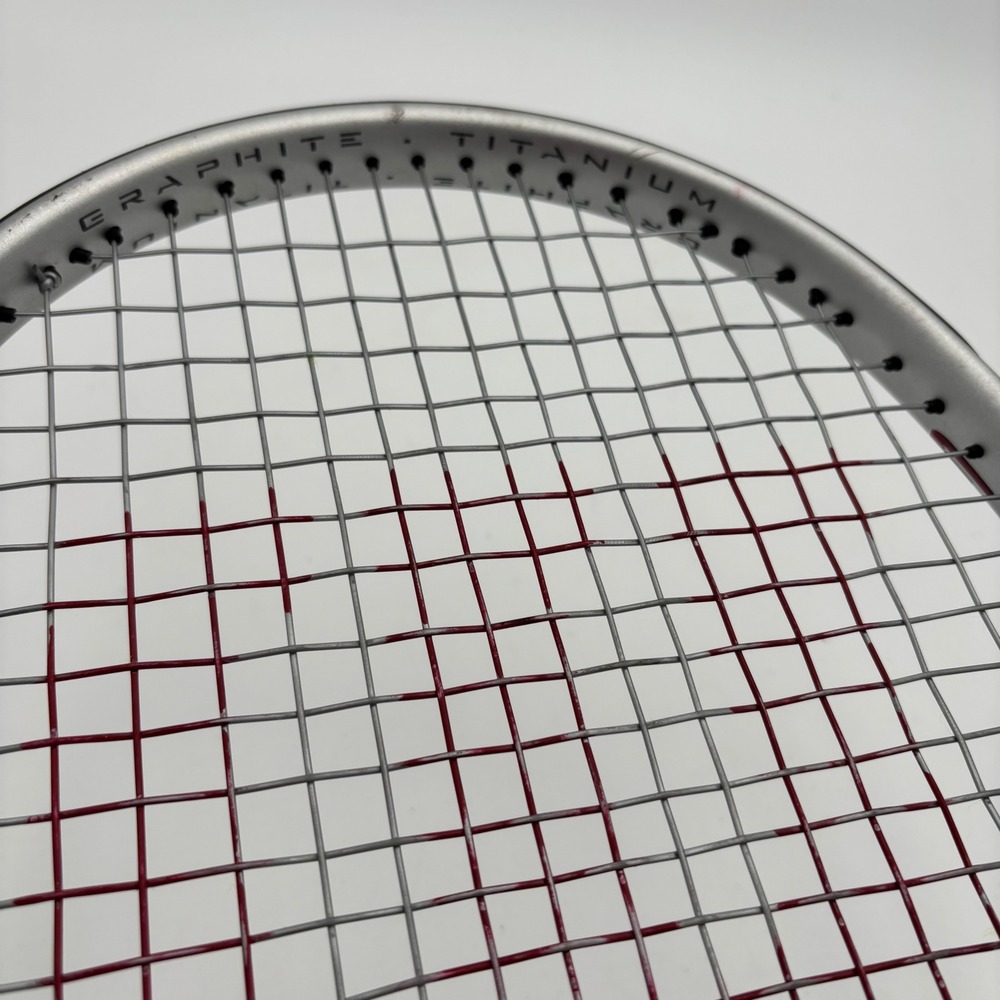 Wilson Mach 3 Tennis Racquet Adult 4 3/8 Grip Silver Black Graphite Titanium - Picture 4 of 8